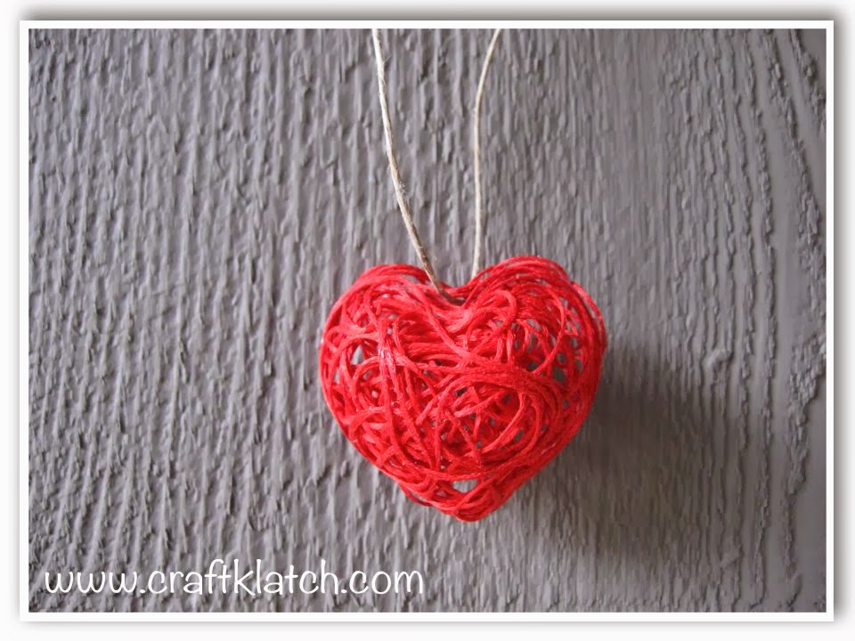 Craft Klatch ® Valentine's Day String Heart Craft Tutorial