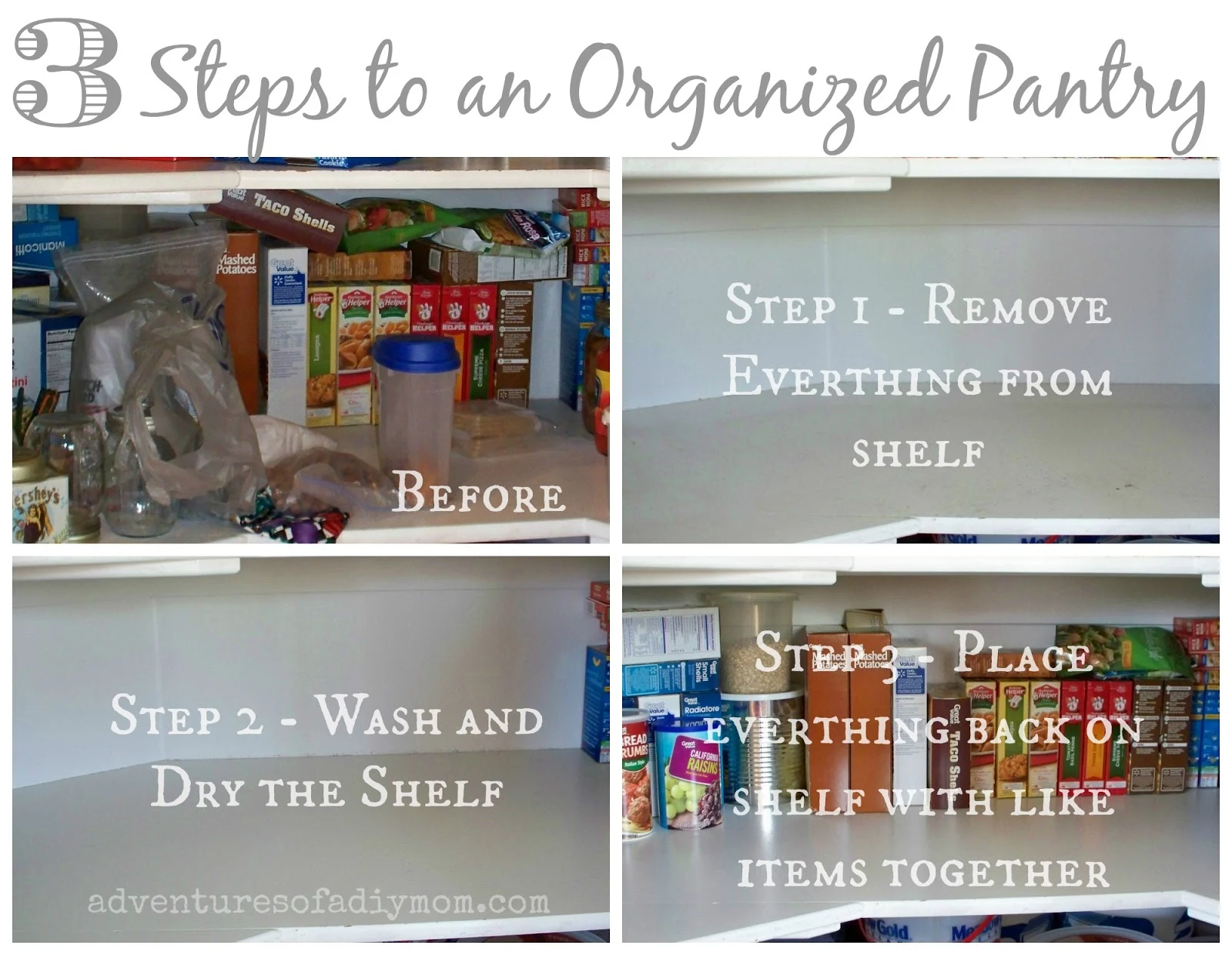 3 Steps to an Organized Pantry