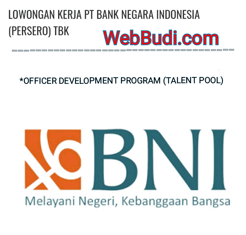 INFORMASI LOWONGAN KERJA - PT BANK NEGARA INDONESIA (PERSERO) TBK