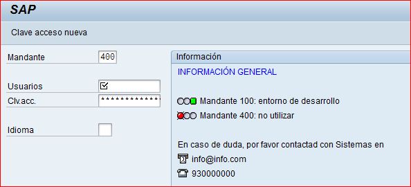 Introduce un texto informativo en la entrada a SAP | Blog de SAP