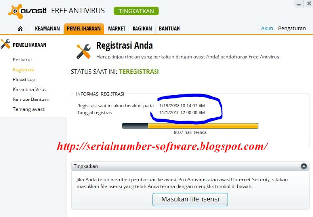 Avast antivirus serial key 2038 free download windows 7