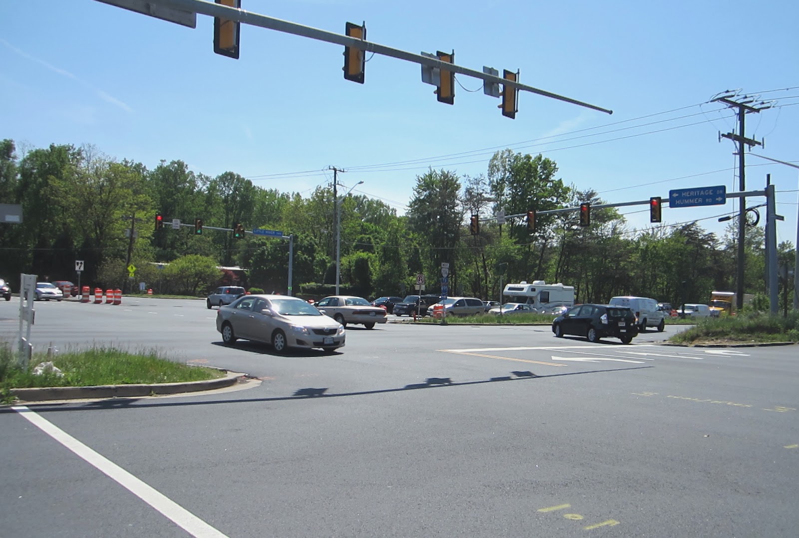 the Annandale Blog Pedestrian improvements under way at Little River/Heritage intersection