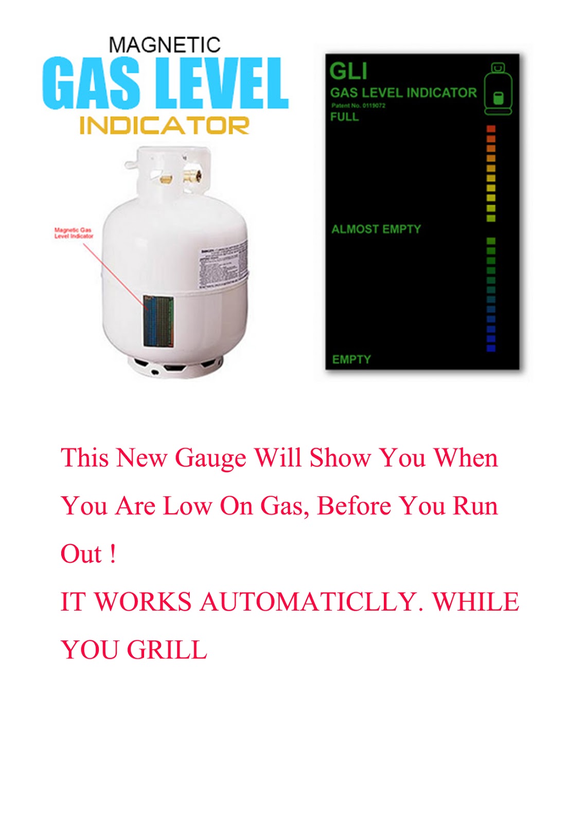 Buy 2 X Gas Level Indicator Gas Bottle Level Gauge BBQ Camping