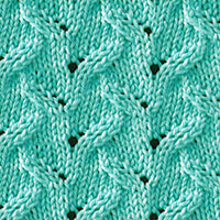Alternating Leaf stitch. Leaf Knitting Stitch Pattern. Super easy, quick knit. Love the lace pattern and I will certainly be making more of this stitch pattern.