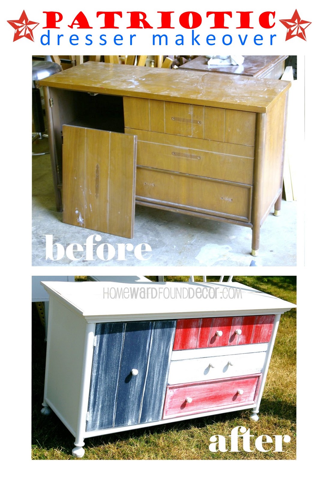 All American Style Dresser Makeover homeward found decor