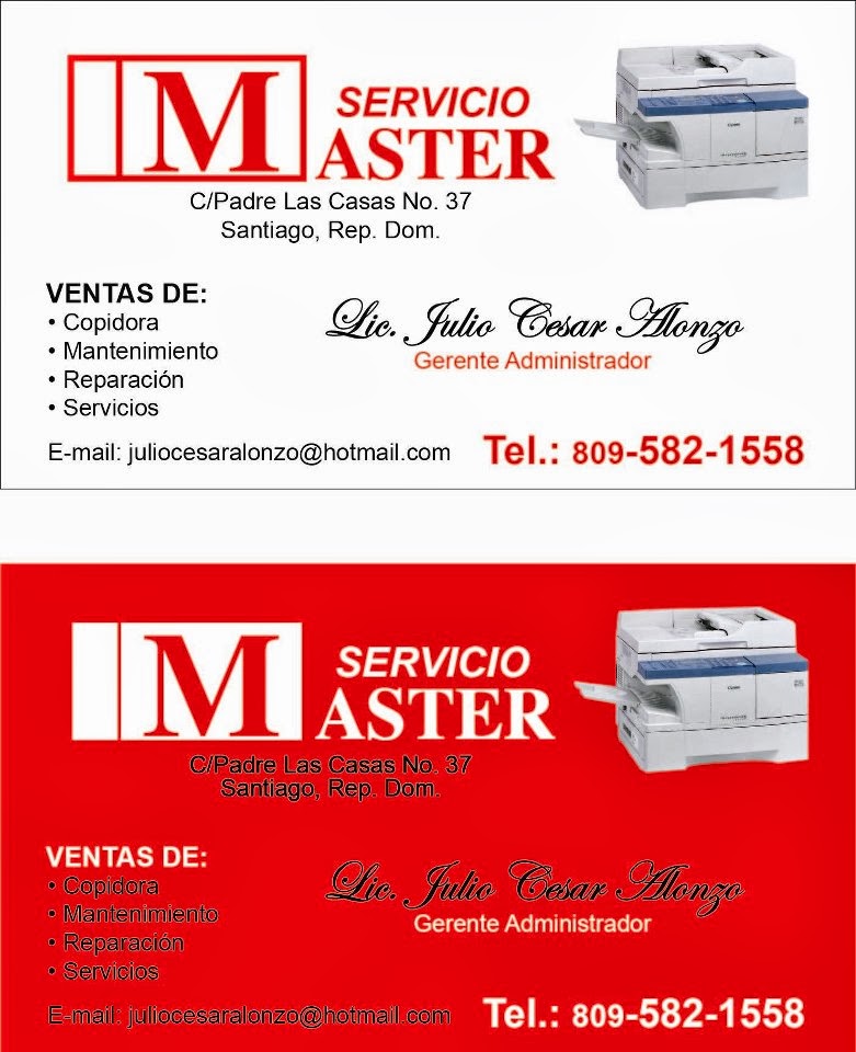 Copy Sharp          Servicios Master        -Fotocopiadoras -Ventas/ Servicios