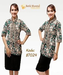 model baju batik bank