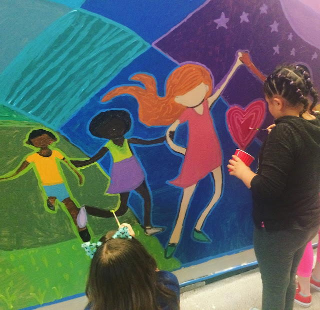 in lak'ech, student mural, social justice mural, kids mural, portland muralist, portland artist in lak'ech, student mural, social justice mural, kids mural, portland muralist, portland artist