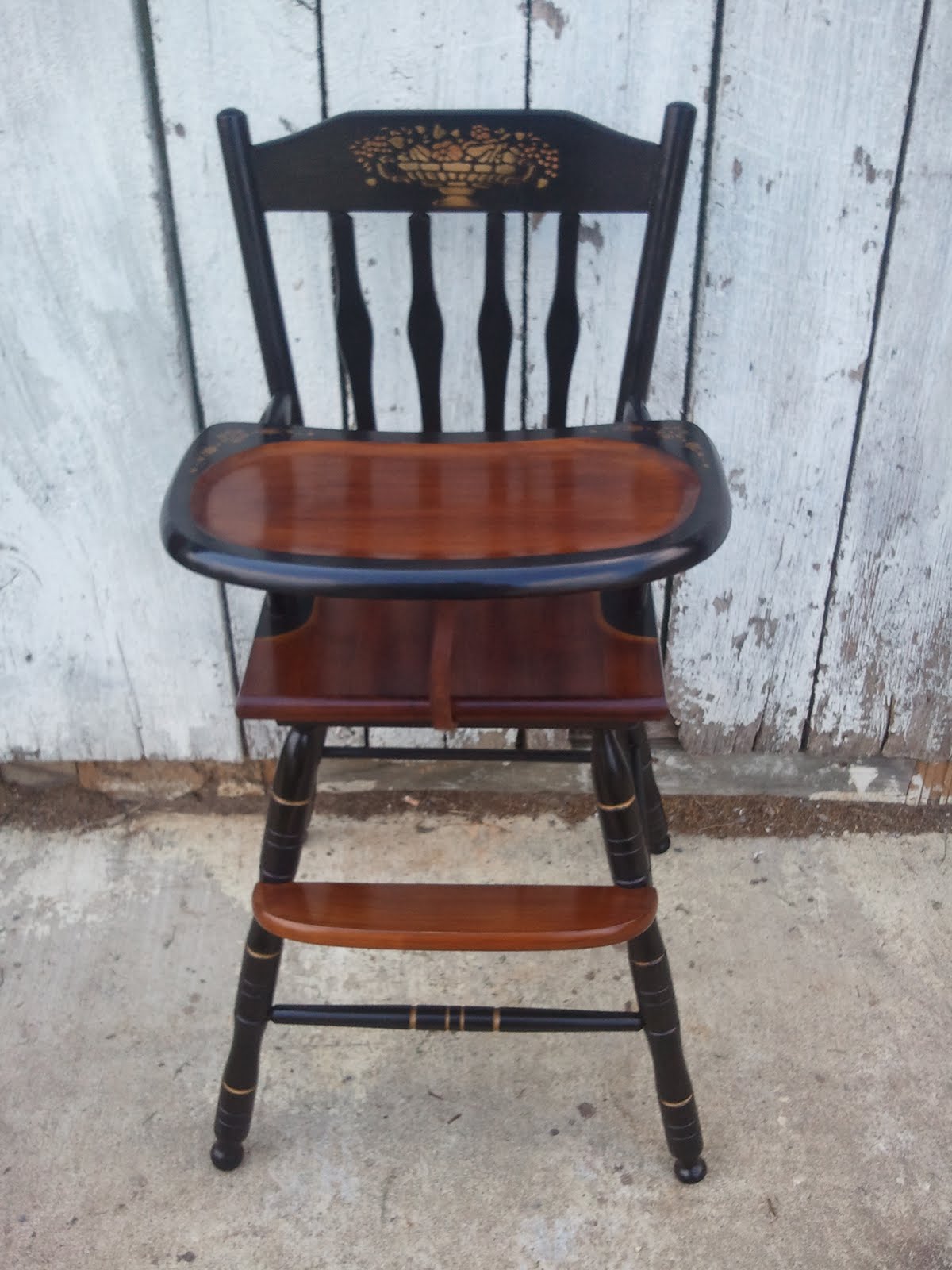 John Mark Power, Antiques Conservator Hitchcock Style High Chair 2 (1970)