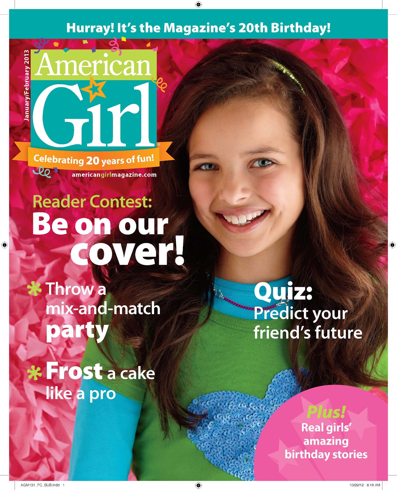 Inspired By Savannah AMERICAN GIRL MAGAZINE TURNS 20 AND ANNOUNCES  Inspired By Savannah AMERICAN GIRL MAGAZINE TURNS 20 AND ANNOUNCES