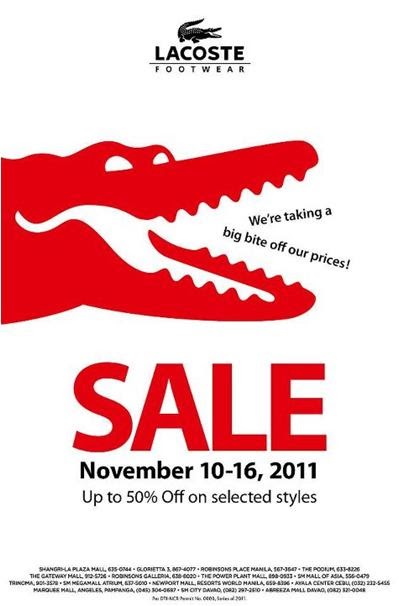 lacoste sale