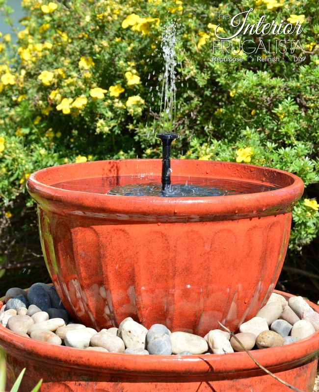 DIY TerraCotta Clay Pot Fountain Projects