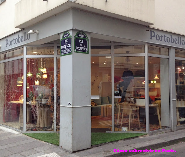 Cómo sobrevivir en París Portobello Tienda de decoración en París.