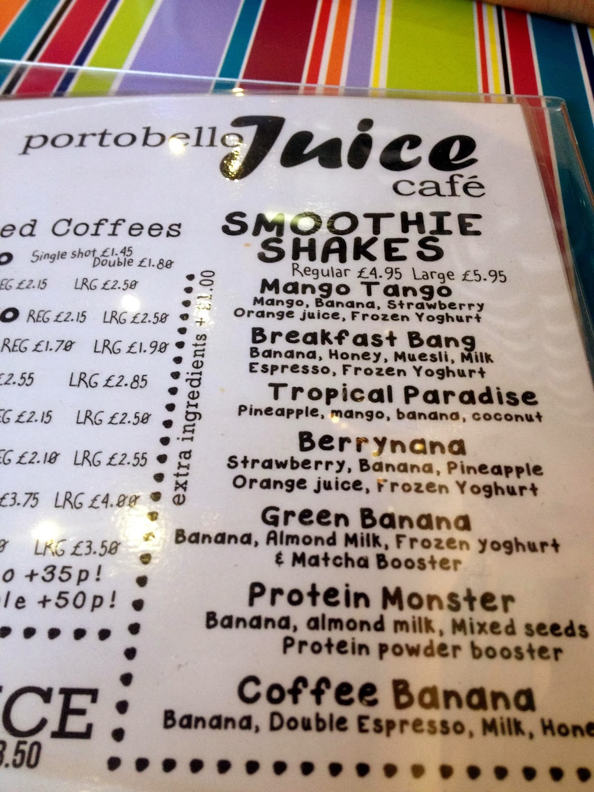 a Londoner Portobello Juice Cafe