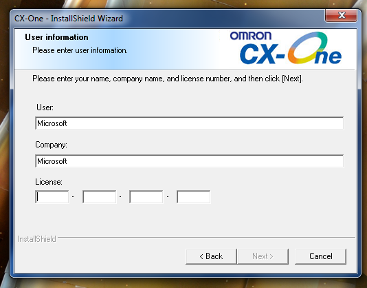 Nomor lisensi cx ones