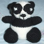 patron gratis oso panda  amigurumi | free pattern amigurumi panda bear 