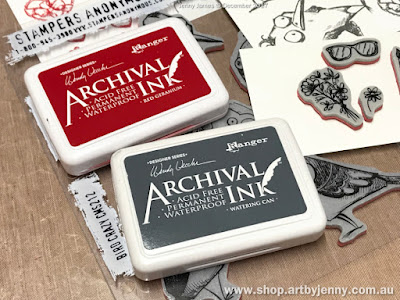 stamping Galahs made using Tim Holtz Bird Crazy Stamps