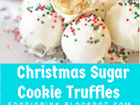 Christmas Sugar Cookie Truffles  