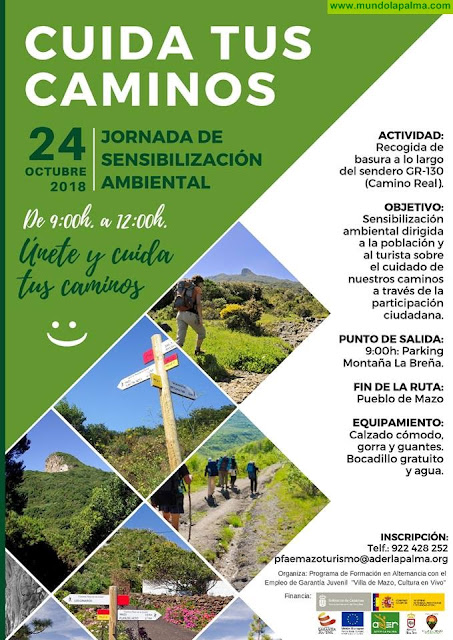 Villa de Mazo organiza una jornada de sensibilización sobre el cuidado de los caminos
