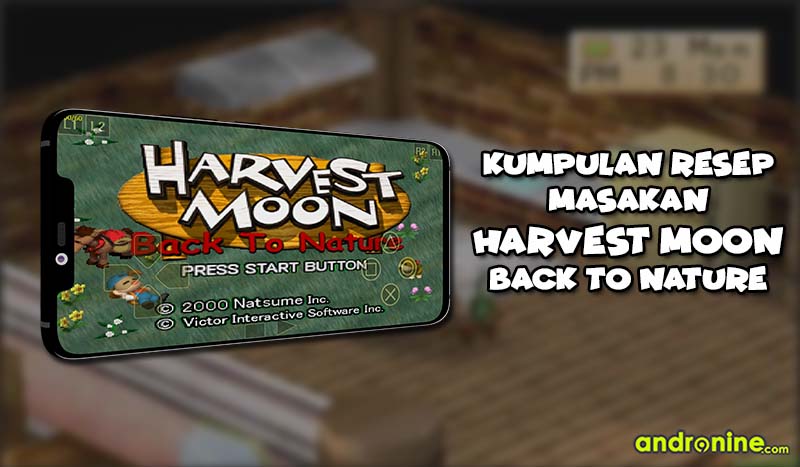 Kumpulan Resep Masakan Harvest Moon Back to Nature dari A