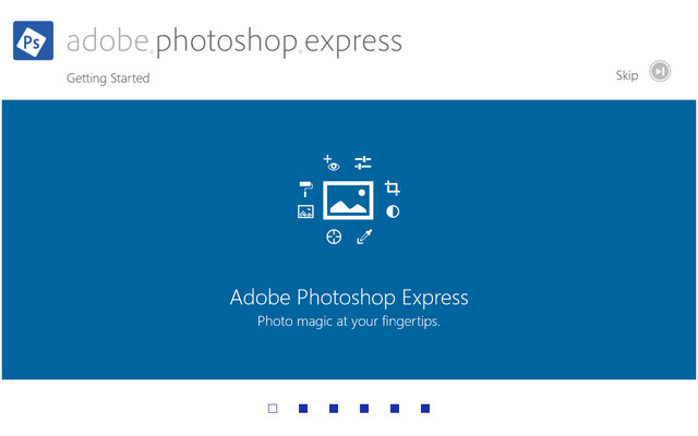 Aplikasi Adobe Photoshop Express untuk Windows 8