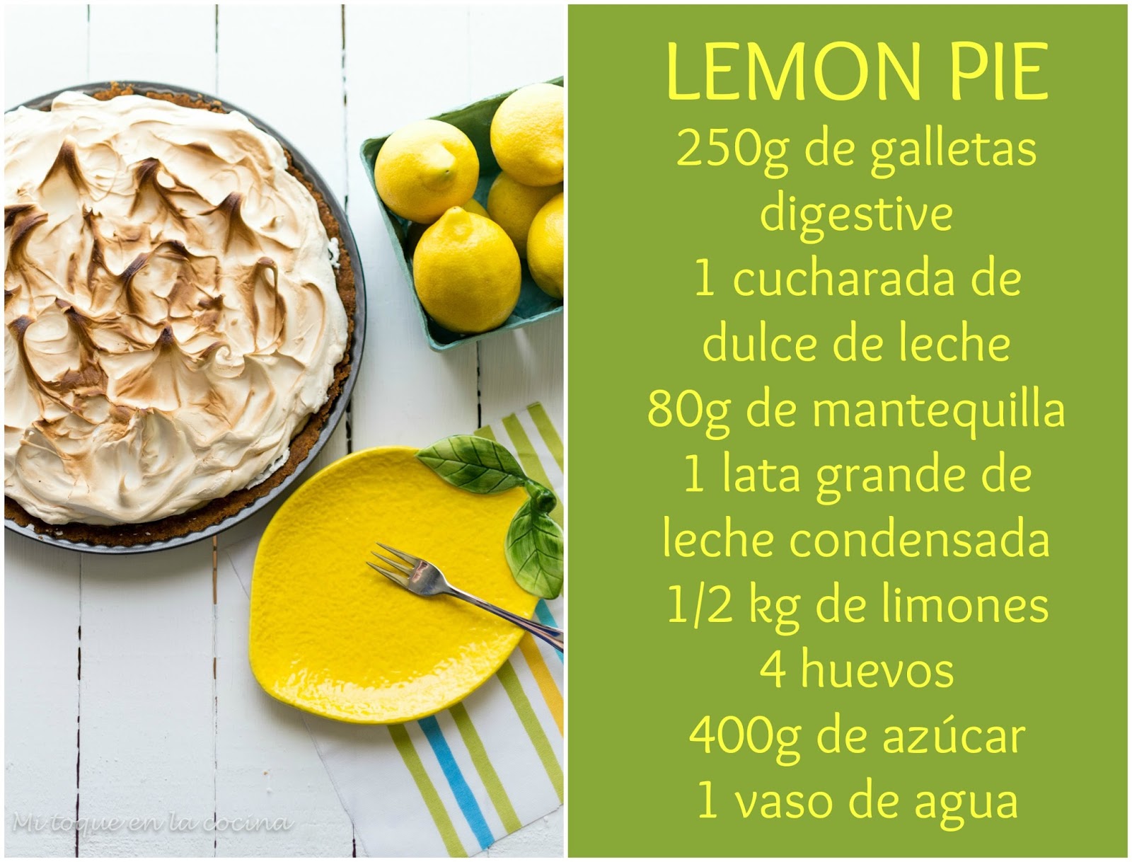 Mi toque en la cocina: Lemon pie