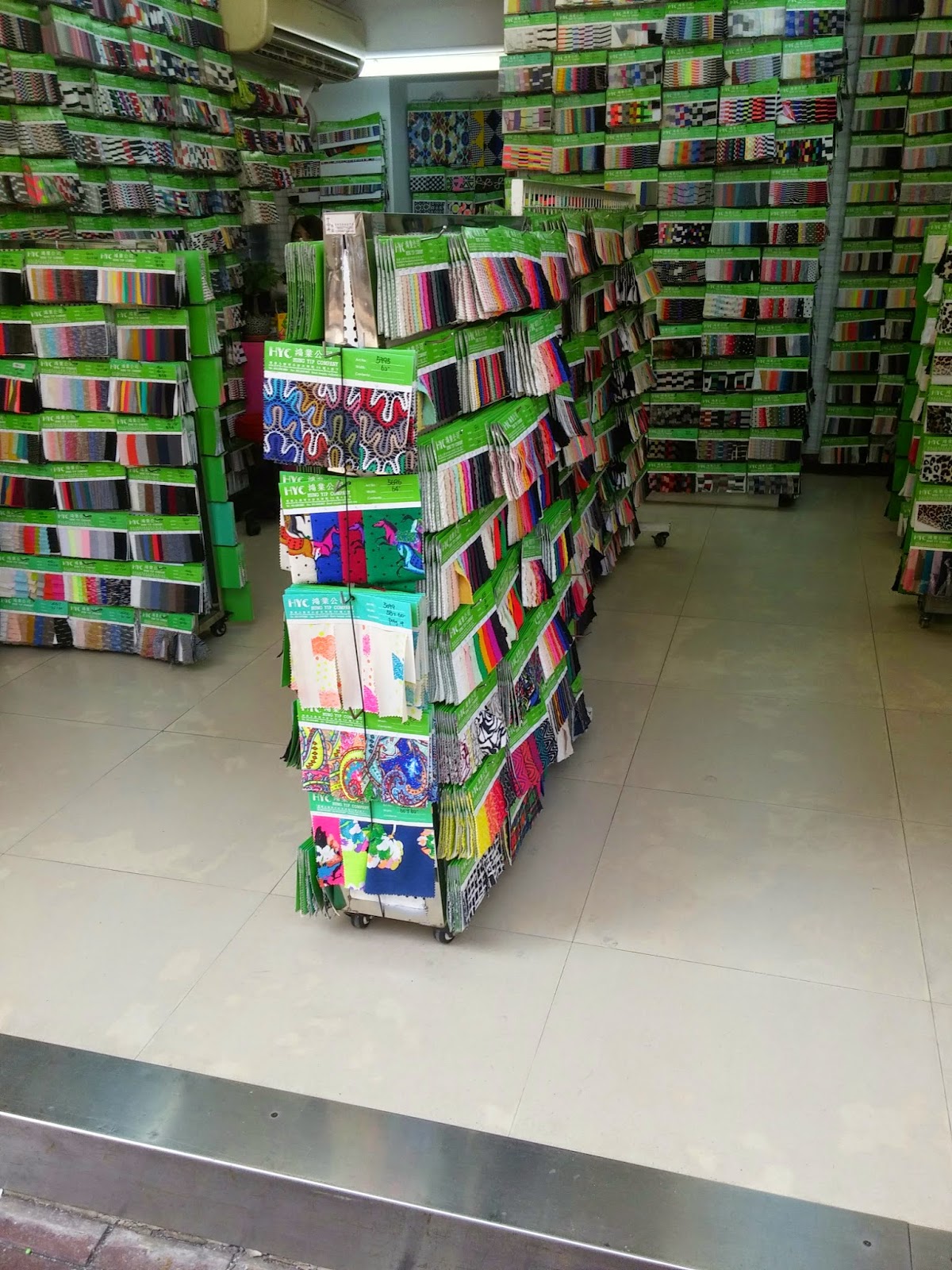 Hong Kong with Tom and Jenneke Fabric Market