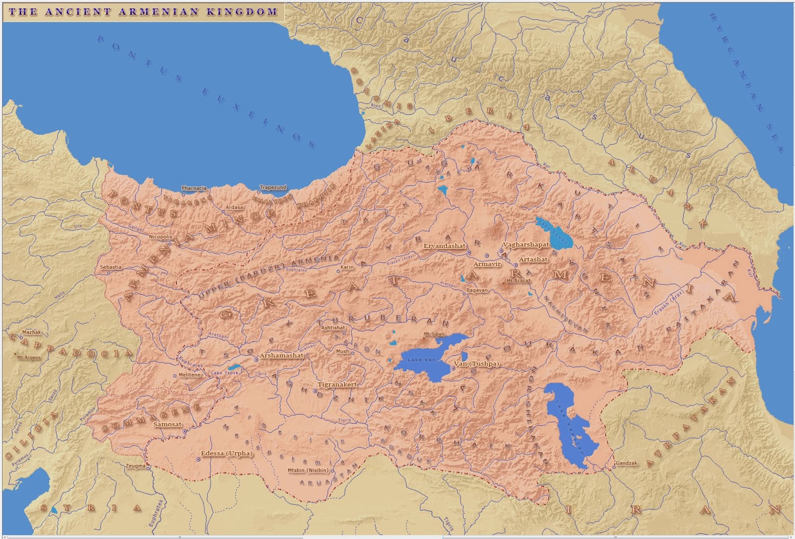 Հայկական լեռնաշխարհ - Армянское нагорье - The Armenian Highland  , Арменоидская Федерация и Армянск