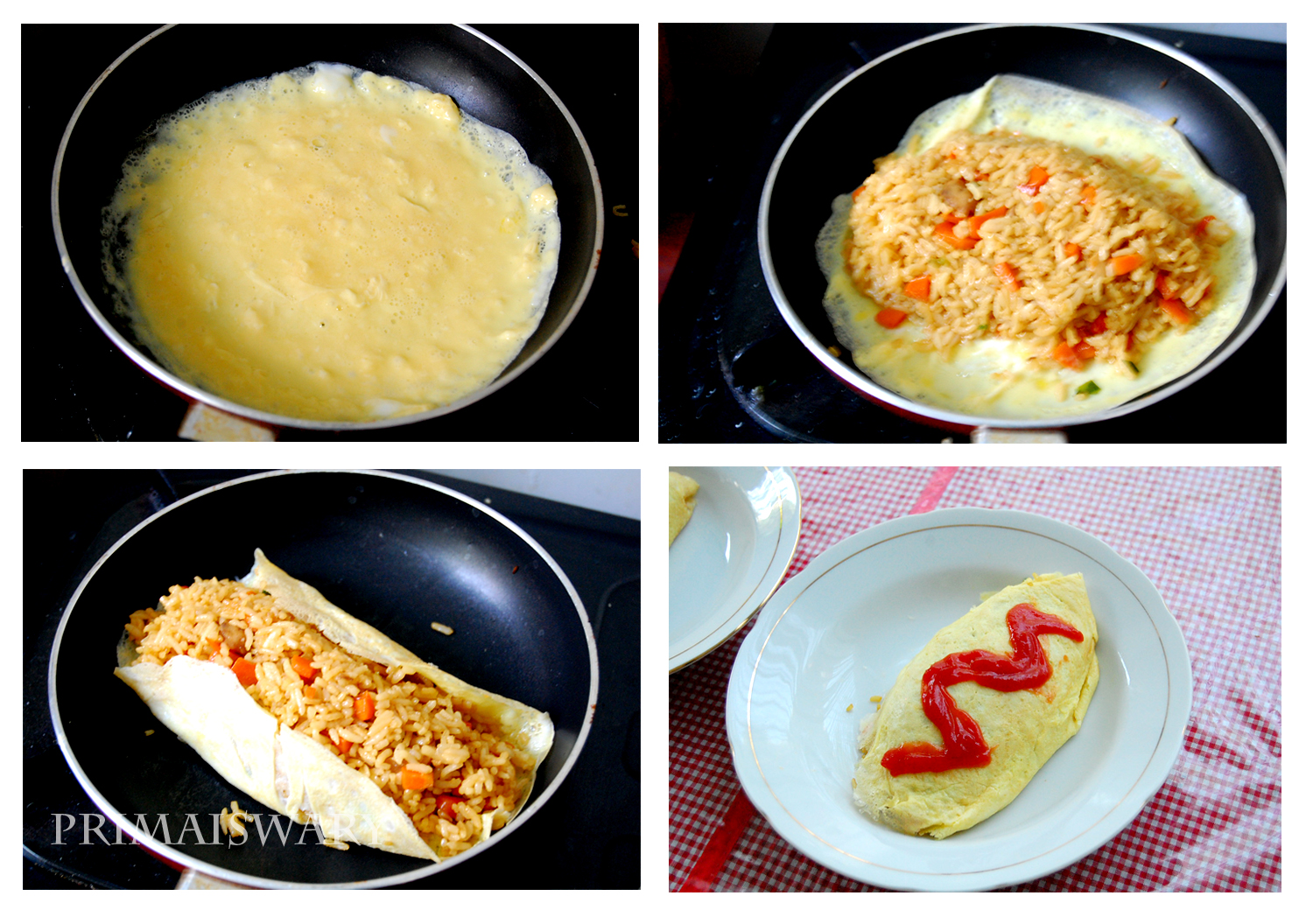 Maria Prima Iswary omelette fried rice