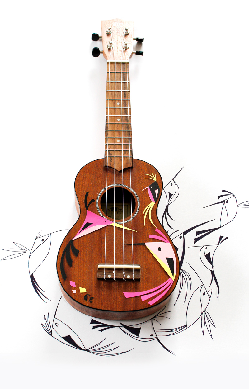 custom ukulele Camille Epplin