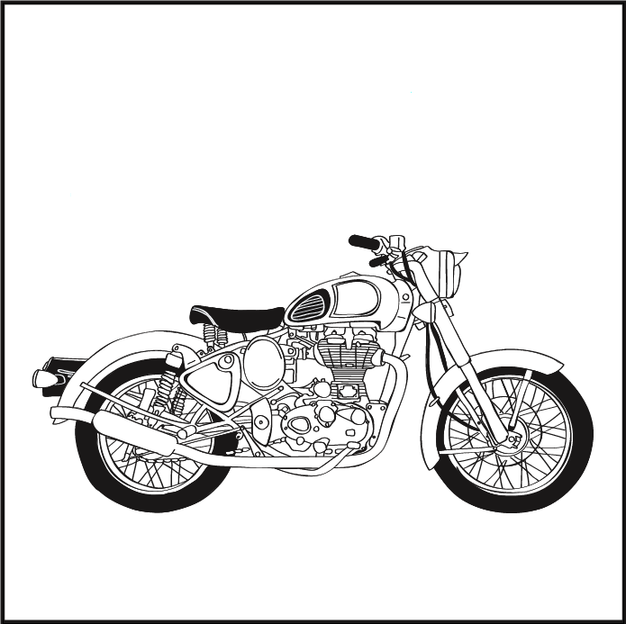 Royal Enfield Classic 350 Drawing Images