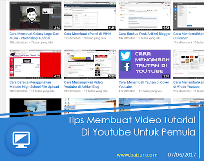 Tips Membuat Video Tutorial di Youtube Untuk Pemula Banyaknya video di youtube termasuk video tutorial menciptakan saya untuk dapat membuatnya juga Tips Membuat Video Tutorial di Youtube Untuk Pemula