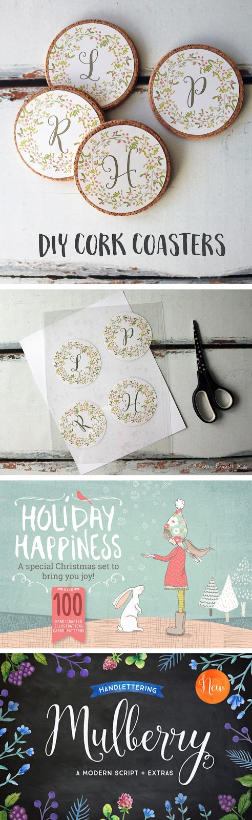 diy cork coasters | Lorrie Everitt Studio