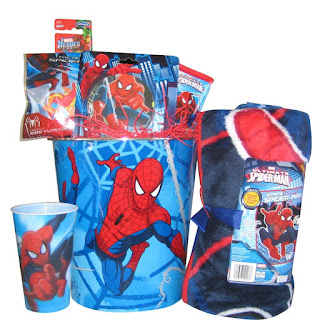 Spiderman Grooming Gift Basket for Boys Perfect Christmas Baskets for Kids