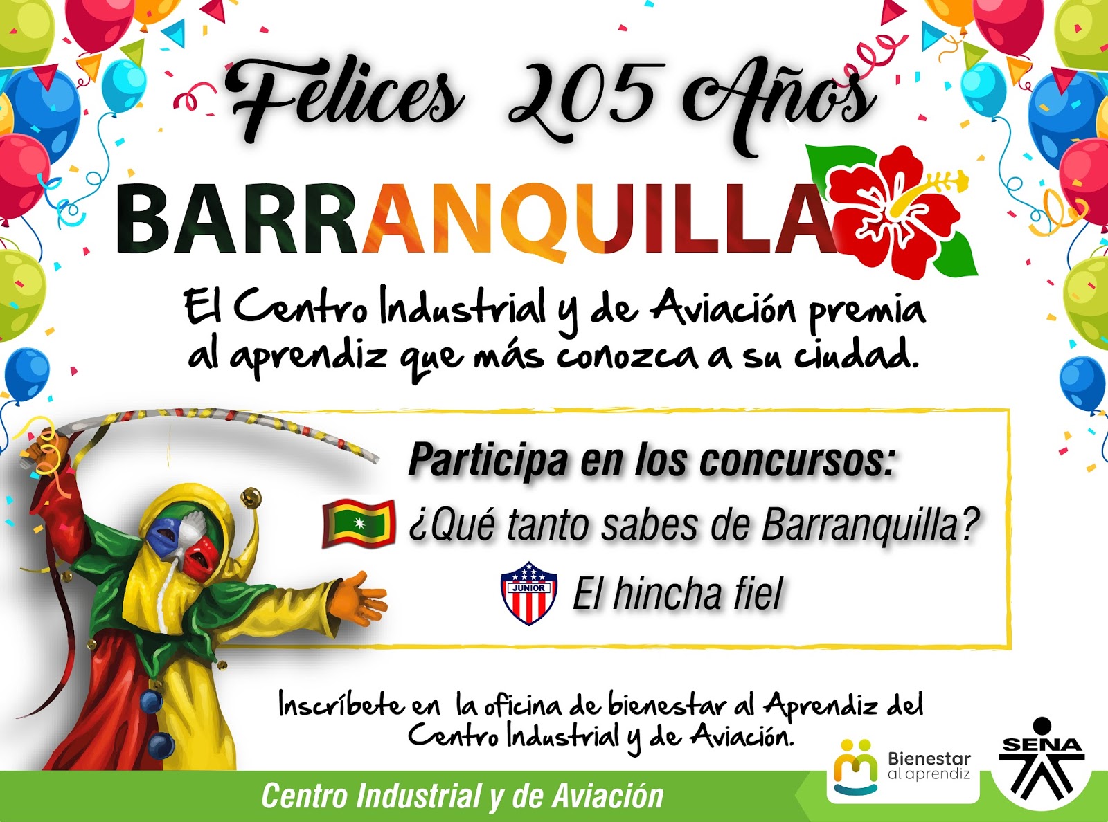 Centro Industrial Y De Aviacion Sena Regional Atlantico Cumpleanos De Barranquilla