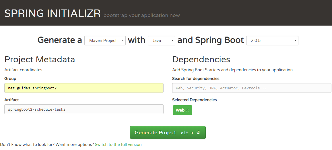spring boot taskscheduler