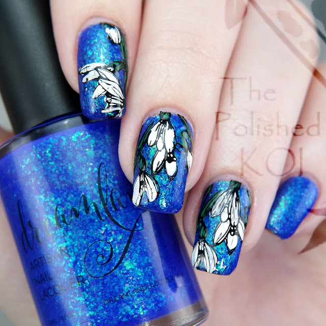 Dreamland Lacquer Ice Pop Paradise Snow Drop floral stamping