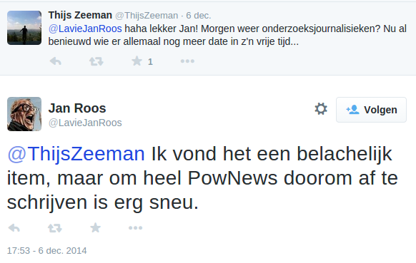 Echte Jan Roos (PowNed) haalt ongenadig hard uit naar Dominique Weesie en Rutger Castricum over reportage Onno Hoes.