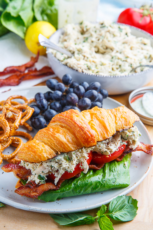 Lemon Basil Chicken Caesar Salad Sandwich Lemon Basil Chicken Caesar Salad Sandwich