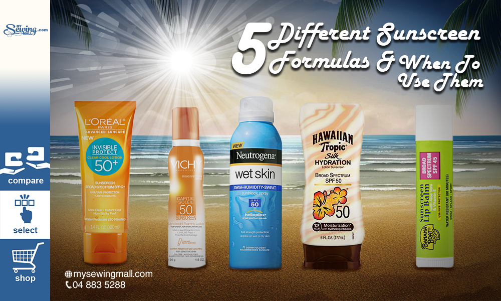 5 Different Sunscreen Formulas & When To Use Them