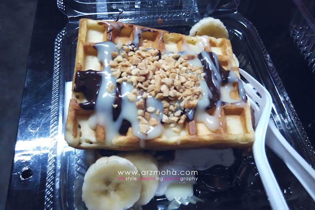 waffle sedap penang, waffle aiskrim penang, tempat makan menarik, tempat makan sedap,