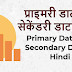 प्राइमरी डाटा एंड सेकेंडरी डाटा क्‍या है - Primary Data and Secondary Data in Hindi