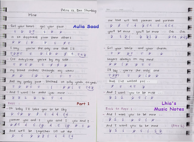 Not Angka : Petra feat. Ben Sihombing - Mine | Aulia's World