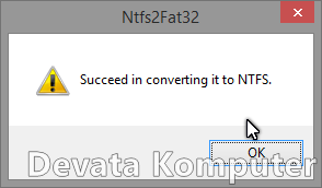 Cara, Merubah, NTFS, FAT32, Sebaliknya