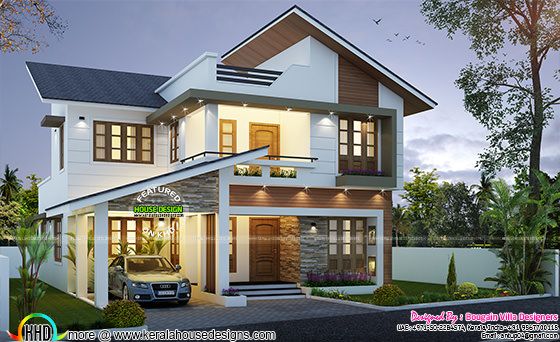 Contemporary style beautiful Villa in 2200 sq.ft Contemporary style beautiful Villa in 2200 sq.ft