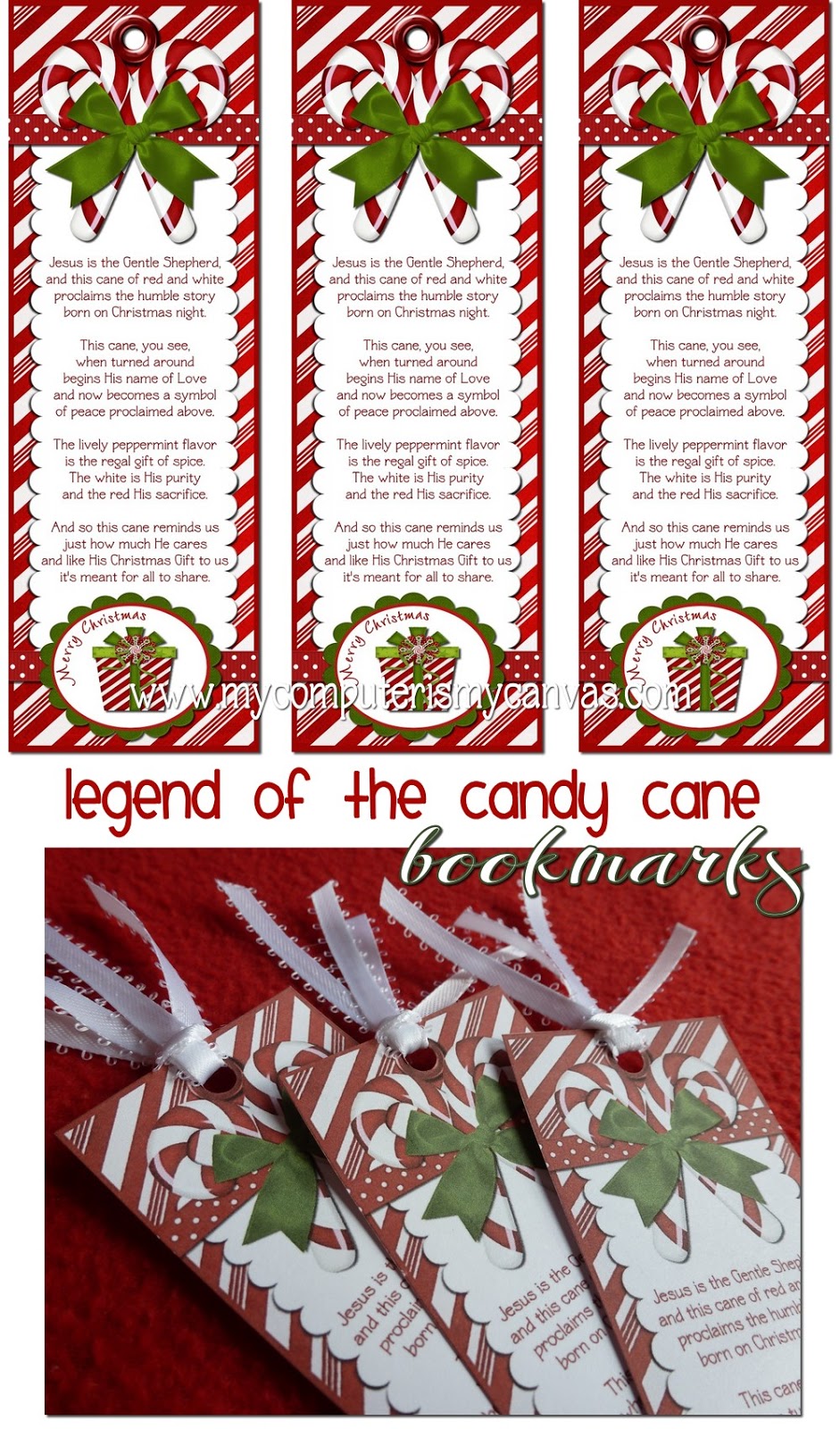 Candy Cane Legend Bookmark