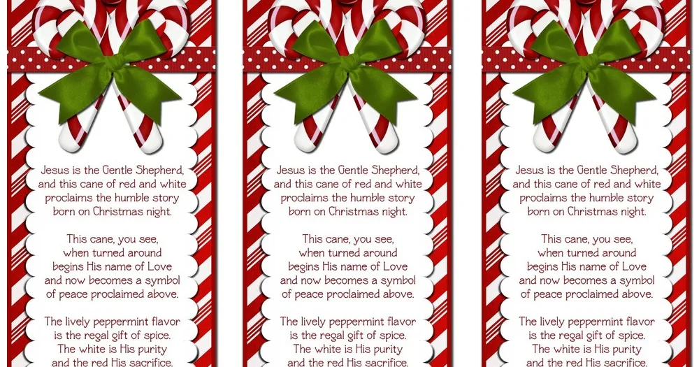 Stunning Legend Of The Candy Cane Printable Photo for Your Screen