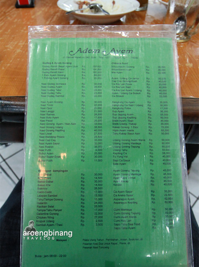 rumah makan adem ayem solo