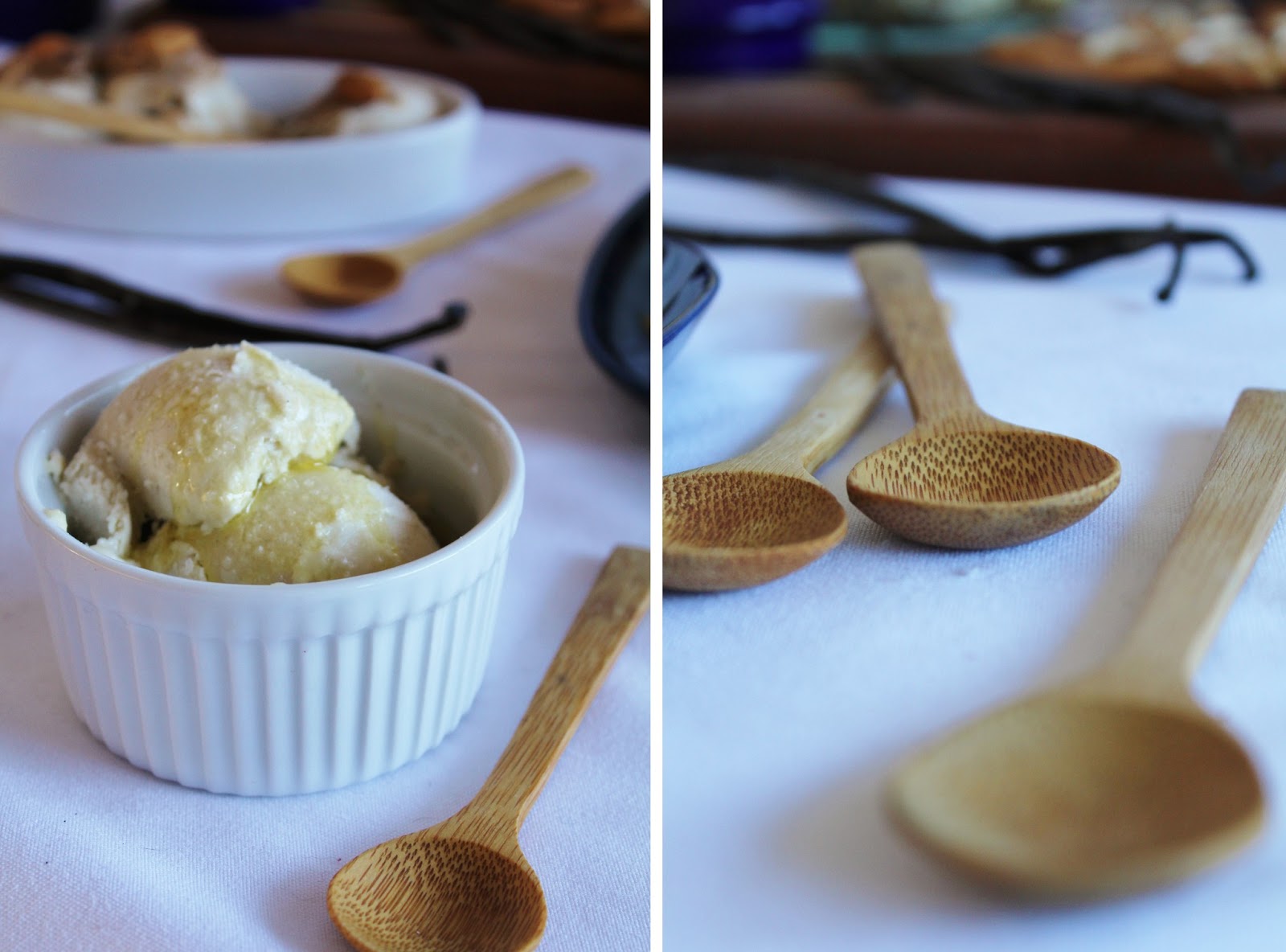 This Rawsome Vegan Life olive oil ice cream & vanilla coconut ice