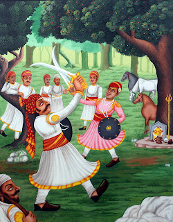 Image result for maharana pratap childhood sword fighting training painting